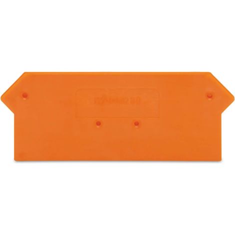 [NEUWERTIG] B-Ware Wago Abschlussplatte Trennplatte Abschlussplatte Zwischenplatte Orange 100 Stück