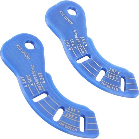 Outil de réglage de dérailleur arrière de vélo (lot de 2) en plastique, pour dérailleur arrière 12 vitesses, avec guide-chaîne et molette de réglage. (1/5)