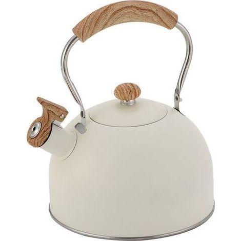 Bouilloire Sifflante 2.5L Acier – Induction Gaz, Théière avec Sifflet (1/5)