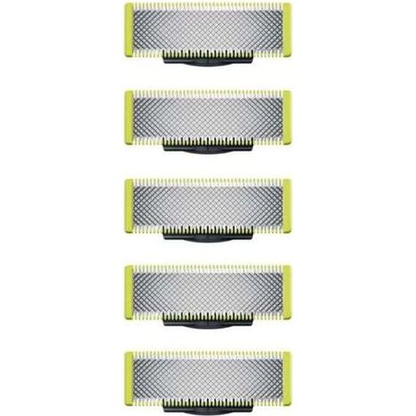 5 Ersatzklingen aus Edelstahl für OneBlade Elektrorasierer – kompatibel mit allen OneBlade und OneBlade Pro Modellen (Referenz QP250/50) (1/5)