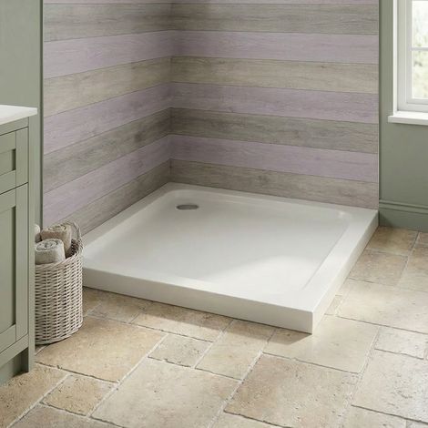 Duchy Carn Stone Resin Square Shower Tray 700mm x 700mm