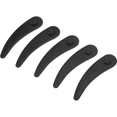Lot de 25 lames de coupe-bordures en ABS flexible à coupe rapide pour tondeuses Bosch noires. (1/5)