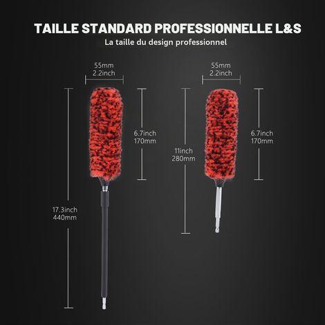 Brosse Jantes Perceuse, 1 Pièce Brosse Jantes Voiture Microfibre Brosse Nettoyage Perceuse Électrique sans Créer De Rayure, Micro-Rayure Brosse de Roue Voiture, Nettoyage Efficacement Jantes (1/5)