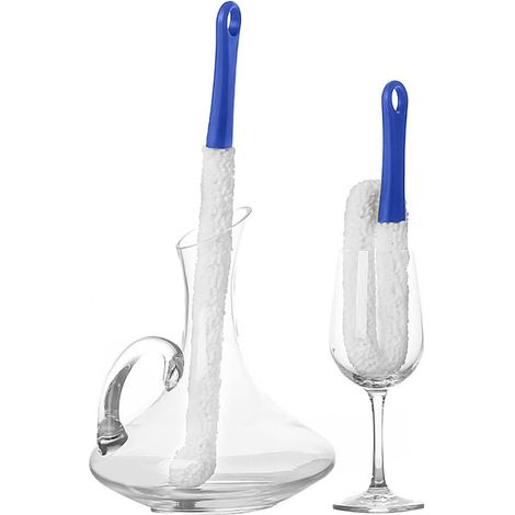 Lot de 2 brosses de nettoyage souples pour biberons et chopes à bière, idéales pour nettoyer les zones difficiles d'accès.-AquaForge
