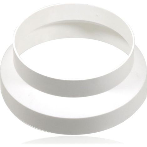 Air Conditioner Hose Adapter, Reducer 125mm to 150mm, White ABS Plastic, For 5 Inch and 6 Inch Ducts (1/5)