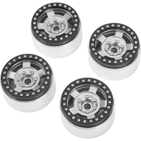 4 1,9 Zoll Ersatz-Metallfelgen für RC-Cars SCX10 90046, AXI 03007, TRX4, REDCAT und MST 1/10 (Titan). (1/5)