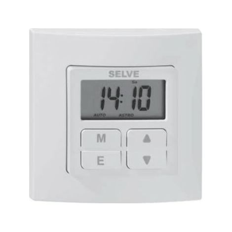 Horloge filaire programmable pour volet roulant – Alimentation 230V AC – Programmation astro et simulation de présence – IP20 – Selve (1/5)