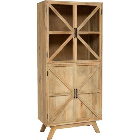 Vitrine en bois de manguier Thalia (1/5)