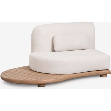 Modulo angolare sinistro per divano modulare da giardino in legno di acacia Gerard SKLUM (1/5)