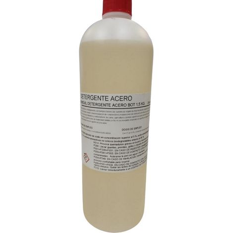 1 litro di detergente liquido in acciaio