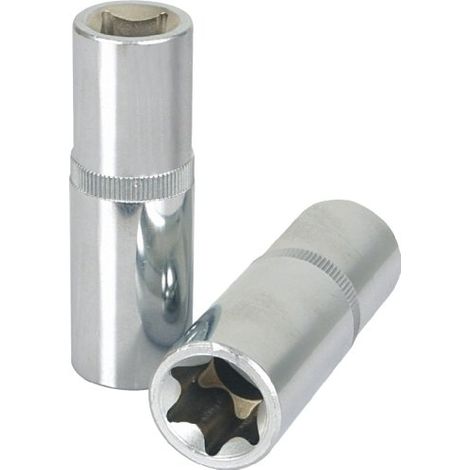 KS Tools 1/4" CHROMEplus TX-E socket, long, E10