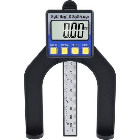 Calibrador digital LCD de alta precisión con rango de medición de 0 a 85 mm Base con imanes (1/4)