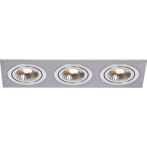 Spot Encastrable Aluminium 50 W GU10 Argent 26 x 10 x 8,5 cm