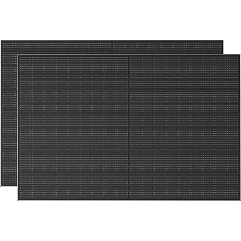 Ecoflow – Panneaux solaires rigides 2x400W – Rendement 23% – Indice IP68 – Cadre aluminium anti-corrosion – Pour installations hors réseau