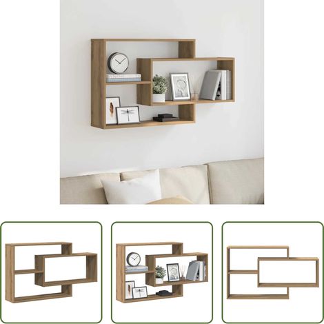 Holzregal - Wandregal Artisan-Eiche 104x20x58,5 cm Holzwerkstoff (1/5)