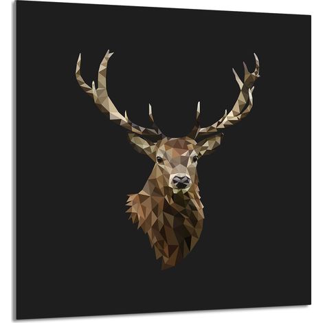PANNELLO IN VETRO PER CUCINA 60x65 Deer (1/5)