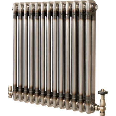 Radiatore 2 Colonne Orizzontale Metallo Grezzo 600 x 605 mm TRV
