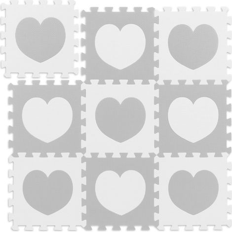18 teiliges puzzlematten herz