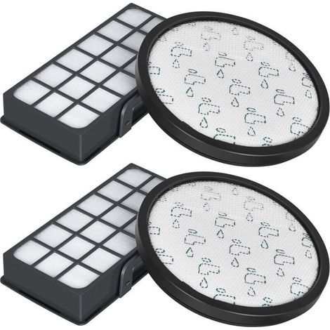 Filtres HEPA pour Rowenta X-Trem Power Cyclonic RO6984EA RO6941EA RO6963EA RO6921EA RO6971EA RO6993EA (Modèle RO69XX) Aspirateurs, Filtre de Rechange Accessoires ZR006001 (Lot de 2) (1/5)