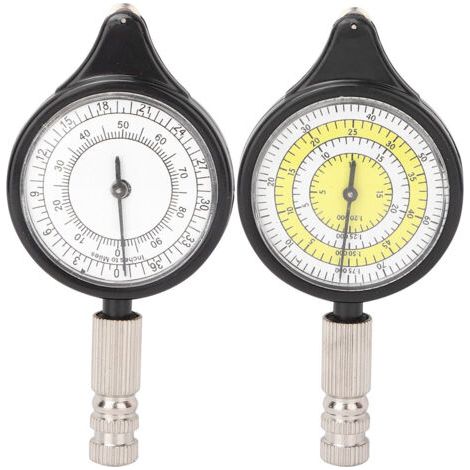 QORVA- Mini mesureur de carte extérieure, calculateur de Distance, outil de cartographie, roue en métal