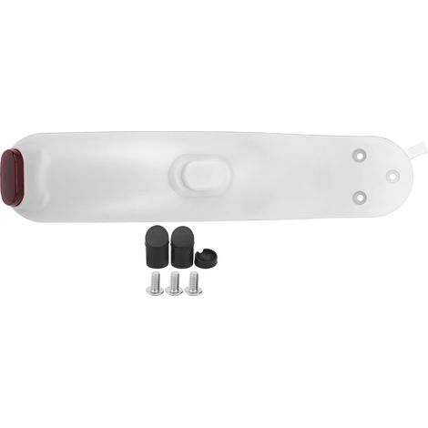 Hinterradschutzblech für Xiaomi M365/Pro Scooter (Weiß) – Schrauben- und Silikonstopfen-Set (1/5)