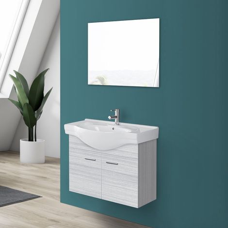 MOBILE BAGNO CM.80 2A SOSP.GRIGIO (1/5)