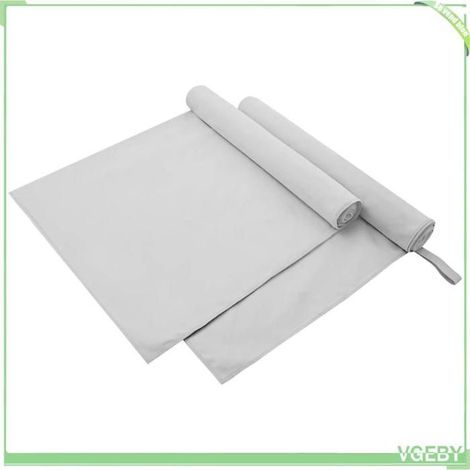 42011465 Serviettes de sport 2 pcs Gris foncé 90 x 180 cm (1/5)
