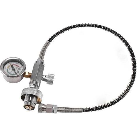 Upgraded HPA Air Station Charging Adapter from Scuba Tank with DIN 232/300 bar Connection for PCP Air Charging MUMU (1/4)