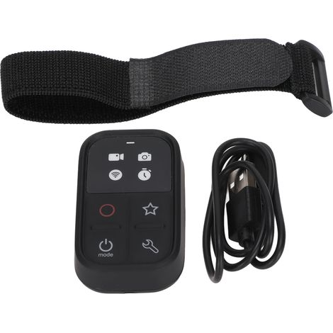 Caméra connectée WiFi avec télécommande, batterie 420mAh, appel en un clic, interrupteur étanche multifonction pour caméra avec indicateur LED (1/5)