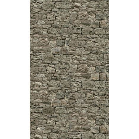 A.S. Creation Fototapete Livingwalls The Wall II 393171 Ein Motiv pro Rolle 2.80 x 1.59 m Steinoptik Grau (1/3)
