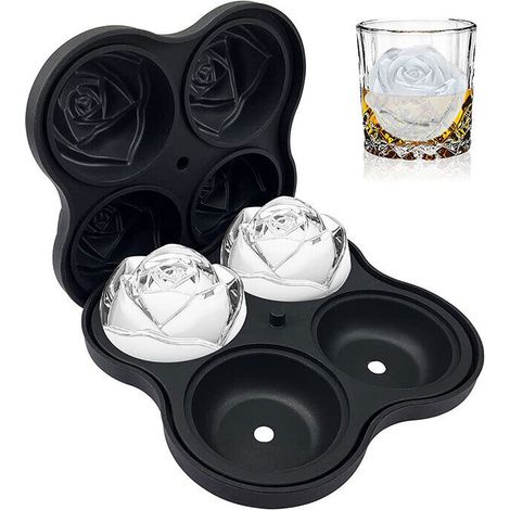 Grand moule à glaçons en Silicone de 6cm, forme de fabricant pour gâteaux, bonbons, Pudding, chocolat, plateaux à glaçons (1/4)
