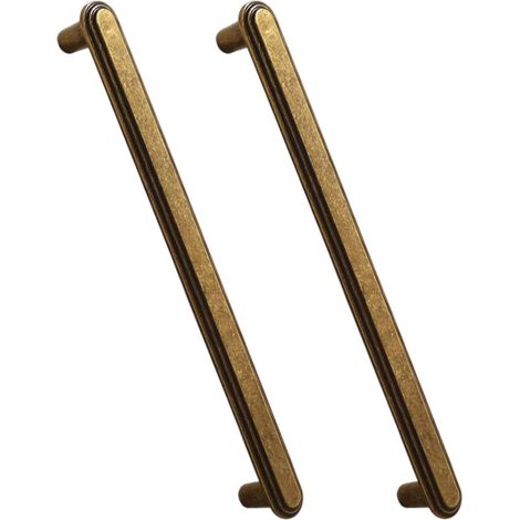 Boutons de placard en métal avec poignées ergonomiques - Poignée lisse - Emballage professionnel - Quincaillerie d'armoire en métal déchiré (1/4)