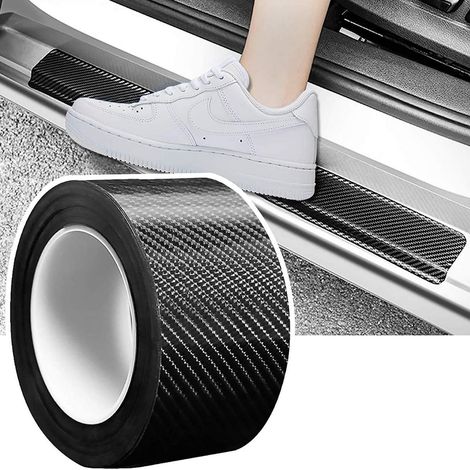 Auto Einstiegsleisten Kohlefaser 7cm x 10m Universal Schutzfolie (1/5)