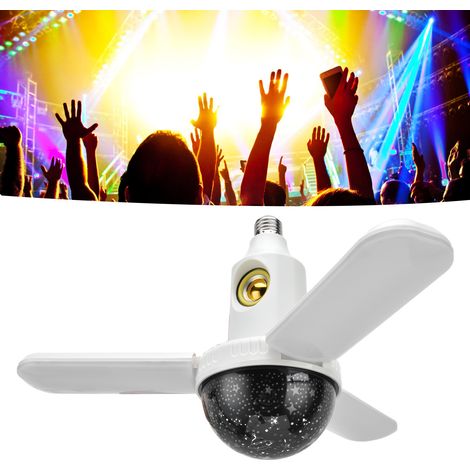 Ampoule LED, enceinte Bluetooth, projecteur, ampoule à changement de couleur RGBW, télécommande, ampoule à culot à vis E27. (1/5)