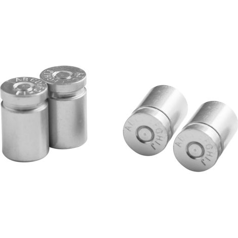 Couvercle de tige de Valve de pneu en aluminium, 4 pièces, capuchon de pression d'air pour roue de voiture, coque anti-poussière pour automobile, motos, vélos universels (1/5)