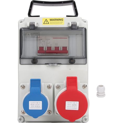 Distributeur électrique portable 5 broches avec 1 prise Schuko 230V/400VAC (1/5)