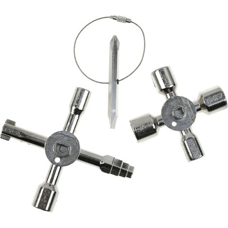 Chiave universale per armadi tecnici 10 in 1 (100) (1/3)
