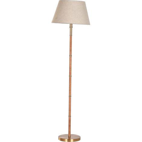 Lampara Pie Laton Ratan 28X42X152 Natural (1/5)