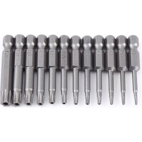 Magnetic Star Head Screwdriver Bit Set in S2 Steel (1/5)