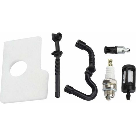 Kit filtre à air et bougie d'allumage pour tronçonneuse Stihl 017 018 MS170 MS180 (1/4)