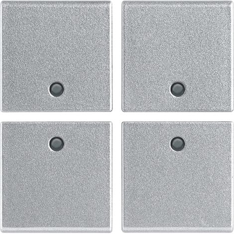 VIMAR - R14841.SL Vier Halbknöpfe 1M neutral Silber