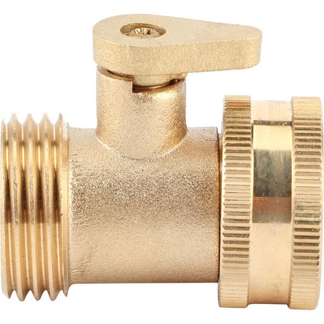 Adaptateur de raccord de vanne à bille unidirectionnelle en laiton pour système d'irrigation de jardin G1 DN25, norme américaine (1/5)