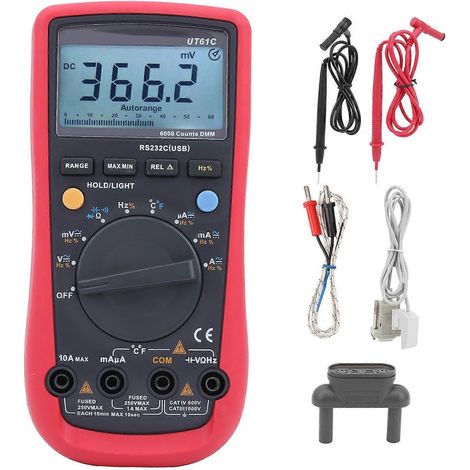 Handliches, hochpräzises digitales Multimeter mit automatischer Bereichswahl, LCD-Display und Hintergrundbeleuchtung für elektrische Anwendungen (1/4)