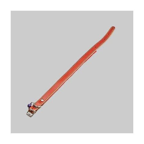 COLLARE PER CANI FODERATO CON CAMPANELLO 16x370 mm