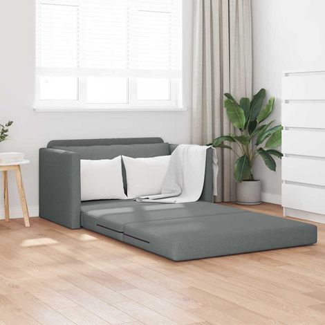 Canapé-Lit,Lit de jour,Lit de repos 110cm Gris foncé tissu (1/5)