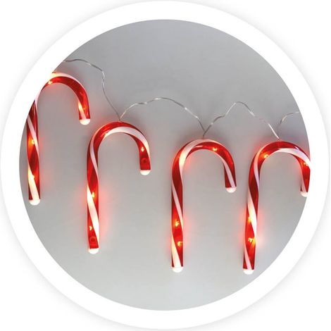 Bastoncini di zucchero a LED 1,5 M di luce calda