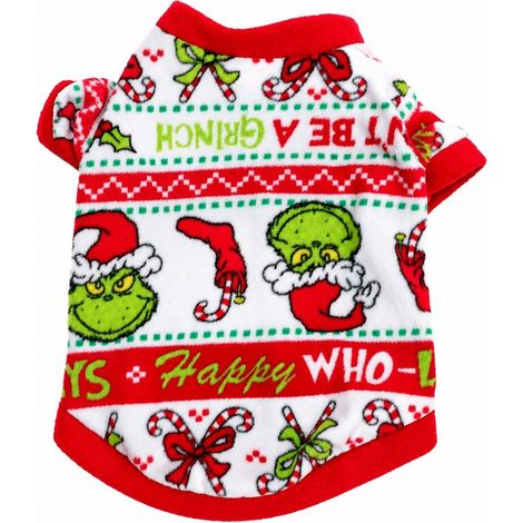 Veste polaire pour chien, manteau d'hiver chaud pour animaux de compagnie, tailles XS à L, motif chiot ours en peluche - lutin de Noël (1/4)
