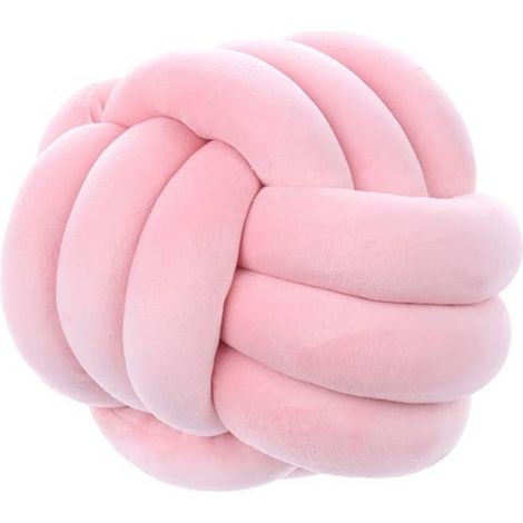 1 pièce - Oreiller à lancer - Oreiller à lancer en forme de boule - Oreiller à lancer décoratif -, salon - Diamètre 22 cm - Rose (1/5)