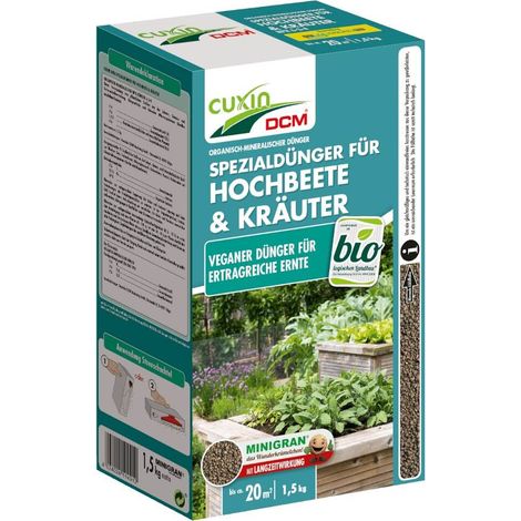Cuxin Hochbeetdünger Kräuterdünger 1,5 kg Gemüsedünger Beetdünger Obstdünger
