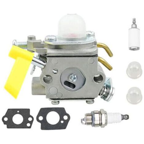 FENOPLASTICAKit de carburateur 5 pièces comprenant joint et bougie, compatible avec les carburateurs 30 cm3 RY09050 ZAMA C1U-H60 309368001, accessoires pour tondeuses à gazon (1/4)